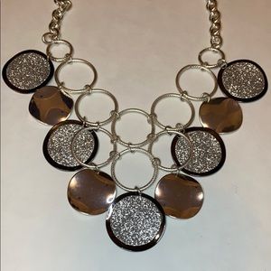 Black and silver fashion necklace